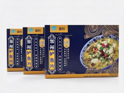 金汤酸菜鲈鱼片方便菜免腌免洗加州鲈鱼预制菜加热即食480g