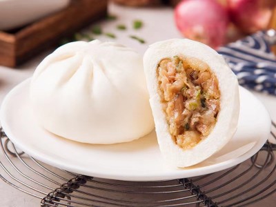 亚北兴德心正点广式早点叉烧包生肉包小笼包燕麦包图3